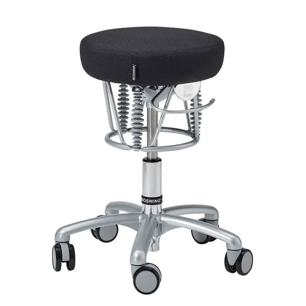 Banco BIOSWING ® Foxter: Um assento com oscilação amortecida especialmente desenhado para terapeutas